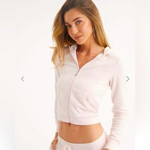 ICONS CLASSIC COTTON VELOUR HOODIE in Medium Soft Glow